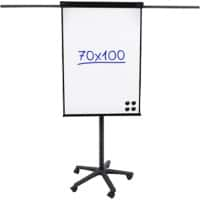 Viking Magnetisch Mobiele flipchart Hout, staal 70 (B) x 100 (H) cm Zwart