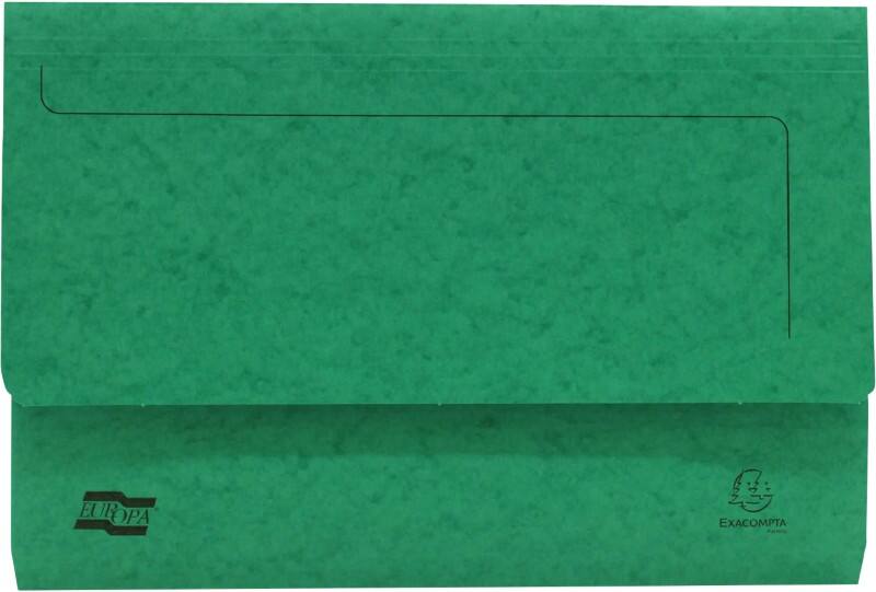 Exacompta Documentmap 4793Z A4 Gewafeld karton 35,7 (B) x 0,3 (D) x 24,5 (H) cm Groen 25 Stuks