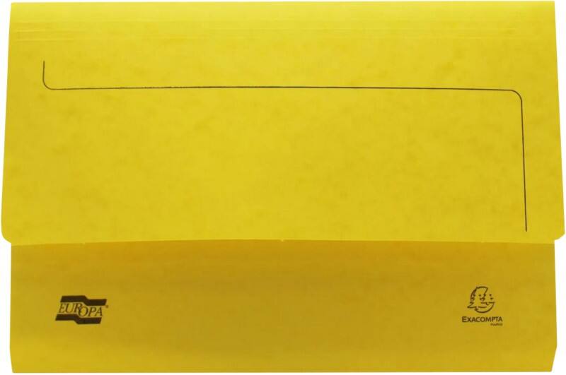 Exacompta Europa Documentmap 3149Z A4, Foolscap Gewafeld karton 35,7 (B) x 0,3 (D) x 24,5 (H) cm Citroen 25 Stuks