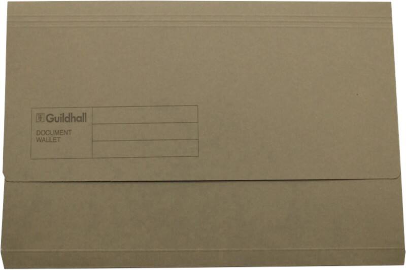 Exacompta Guildhall Documentmap GDW1-GRYZ A4, Foolscap Manila 35,6 (B) x 0,3 (D) x 24,5 (H) cm Grijs 50 Stuks