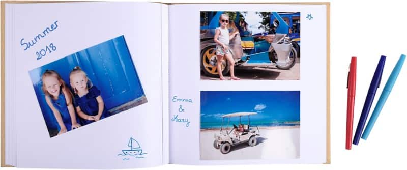 Exacompta Zephire Fotoalbum Harde kaft Papier 24,7 x 24,7 x 1,7 cm Beige 60 Pagina's 2 Stuks