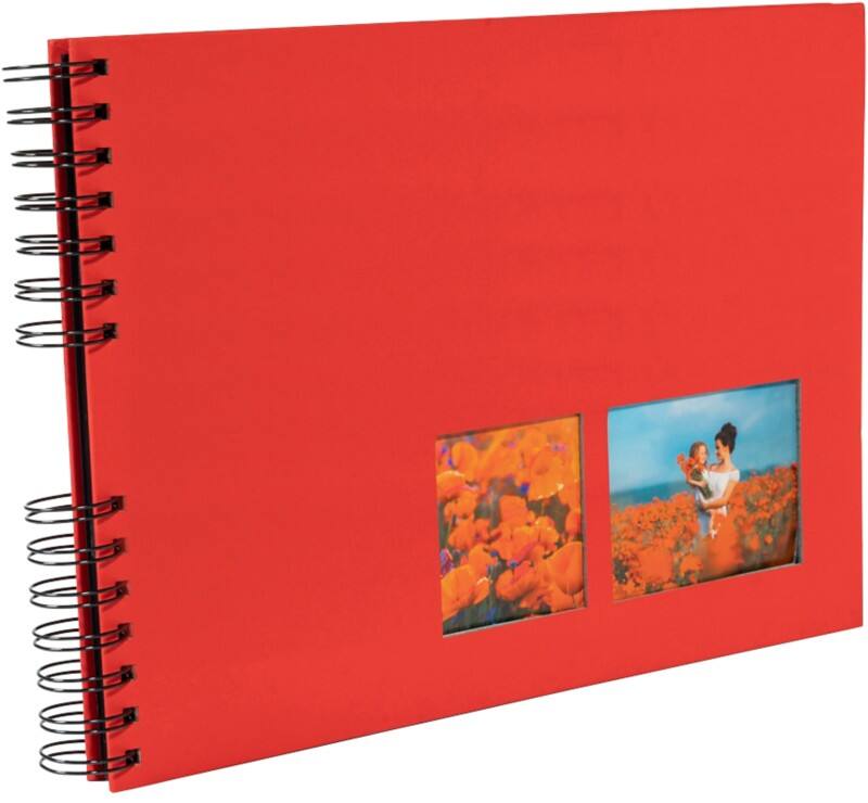 Exacompta Milano Fotoalbum Spiraal Harde kaft Papier 22 x 32 x 3 cm Rood