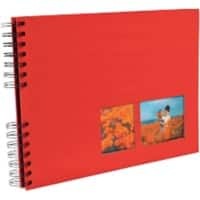 Exacompta Milano Fotoalbum Spiraal Harde kaft Papier 22 x 32 x 3 cm Rood