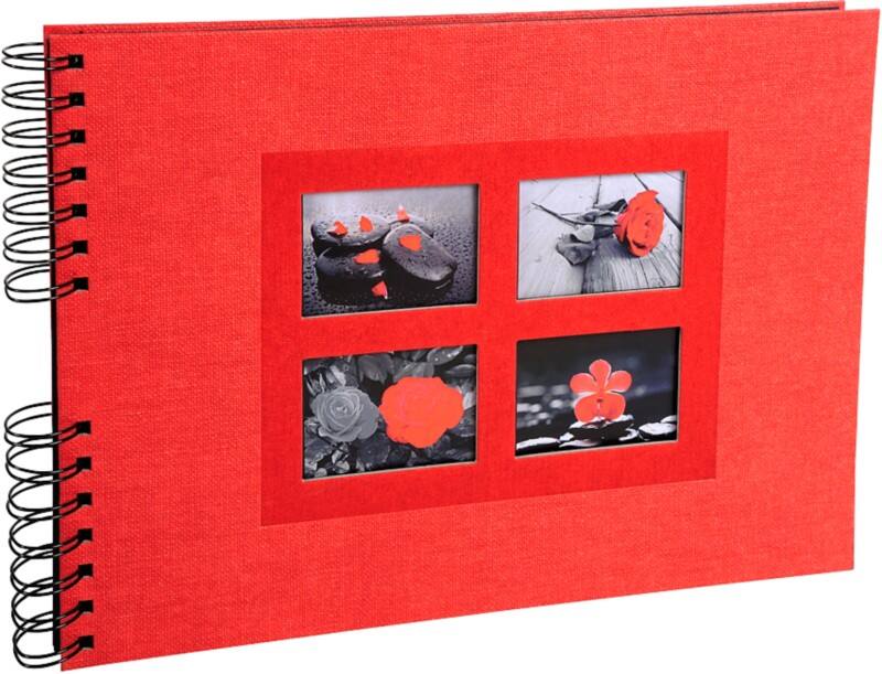 Exacompta Passion Fotoalbum Spiraal Harde kaft Papier 22 x 32 x 3 cm Rood