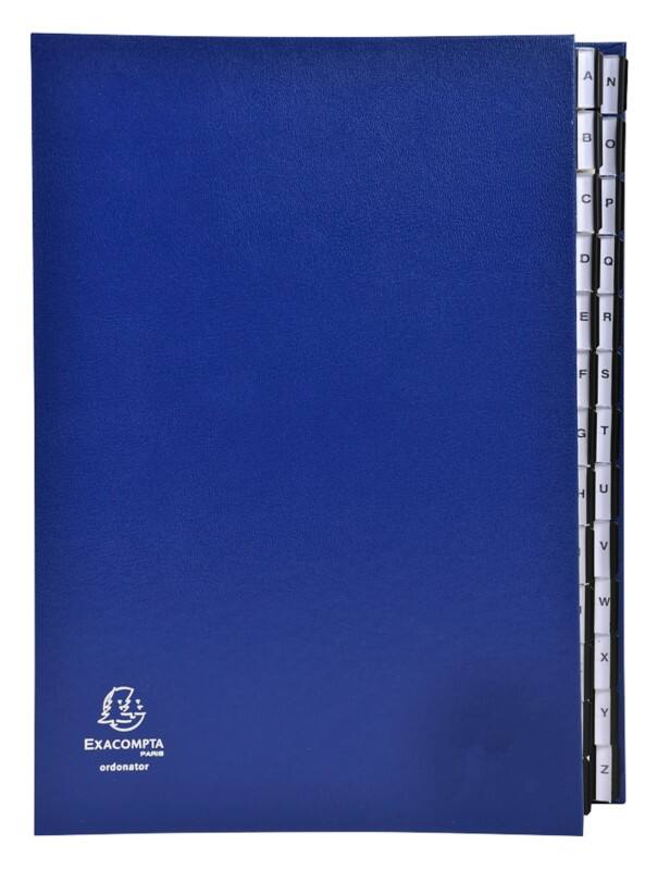 Exacompta Sorteermap 621229E Karton Blauw 26,5 (B) x 3,5 (D) x 34 (H) cm