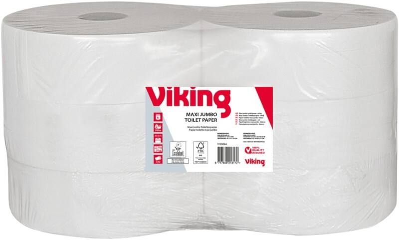 Viking Maxi Jumbo  Toiletpapier 2-laags 1193064 6 Rollen à 1117 Vellen 
