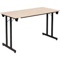 Sodematub Fliptop tafel Ahorn Staal 120 x 70 x 74 mm