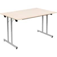 Sodematub Fliptop tafel Ahorn Staal 120 x 80 x 74 mm