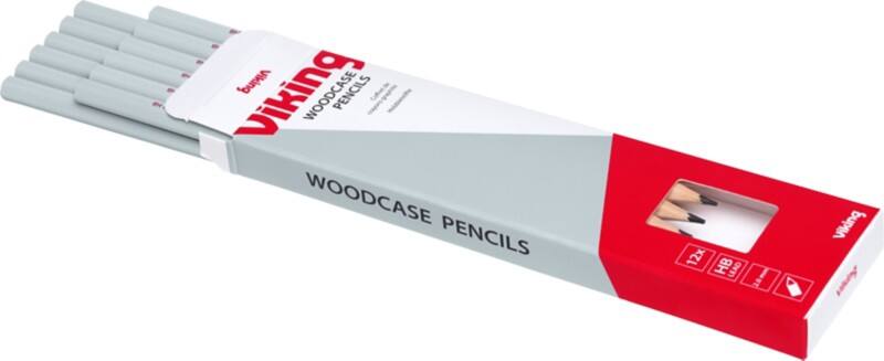Viking Potlood HB HBP Grijs 12 Stuks
