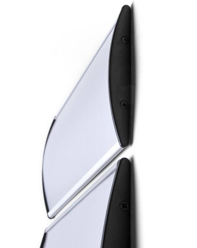 SHOWDOWN Informatiebord Gebogen A4 30,2 x 2,2 x 21,4 cm (B x D x H) Zilver