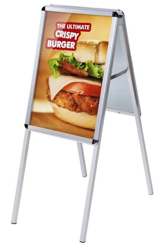 SHOWDOWN Stoepbord A2 Aluminium Zilver ZPA2R32ME