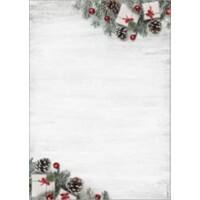 Sigel Scandinavian Christmas A4 Briefpapier Groen, rood 90 g/m² 100 Stuks