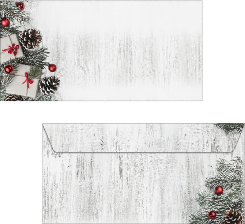 Sigel Scandinavian Christmas Enveloppen 222,511,1 cm Groen, rood 50 Stuks