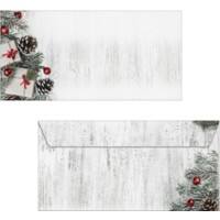Sigel Scandinavian Christmas Enveloppen 222,511,1 cm Groen, rood 50 Stuks