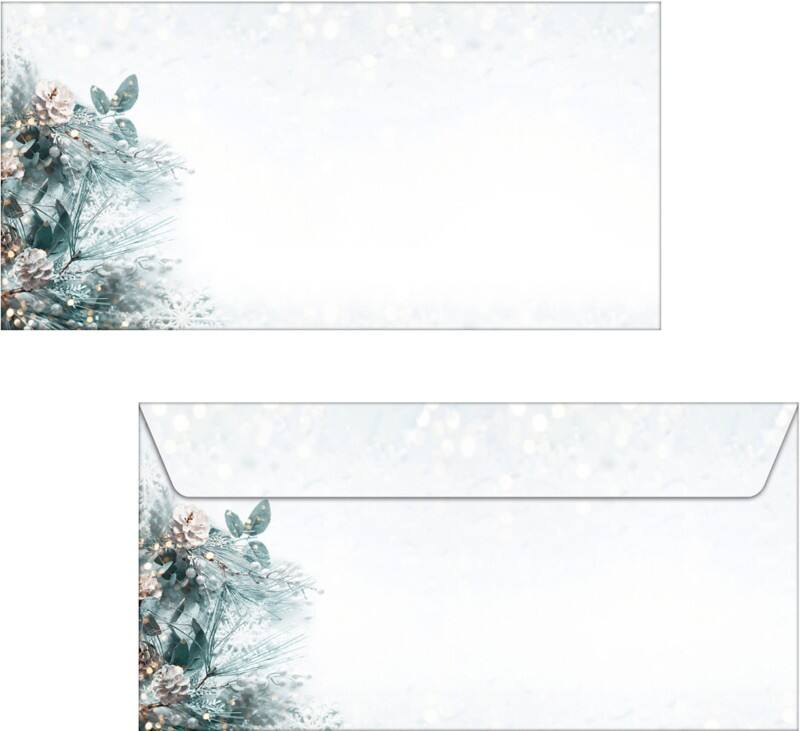 Sigel Eucalyptus Magic Enveloppen 222,511,1 cm Groen, wit 50 Stuks