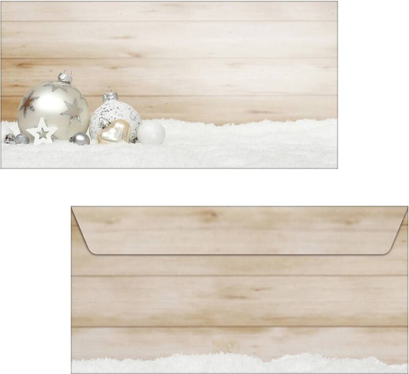 Sigel Cozy Christmas Enveloppen 222,511,1 cm Beige, wit 50 Stuks