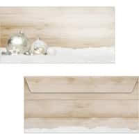 Sigel Cozy Christmas Enveloppen 222,511,1 cm Beige, wit 50 Stuks
