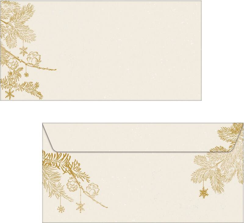 Sigel Golden Christmas Enveloppen 222,511,1 cm Goud 50 Stuks