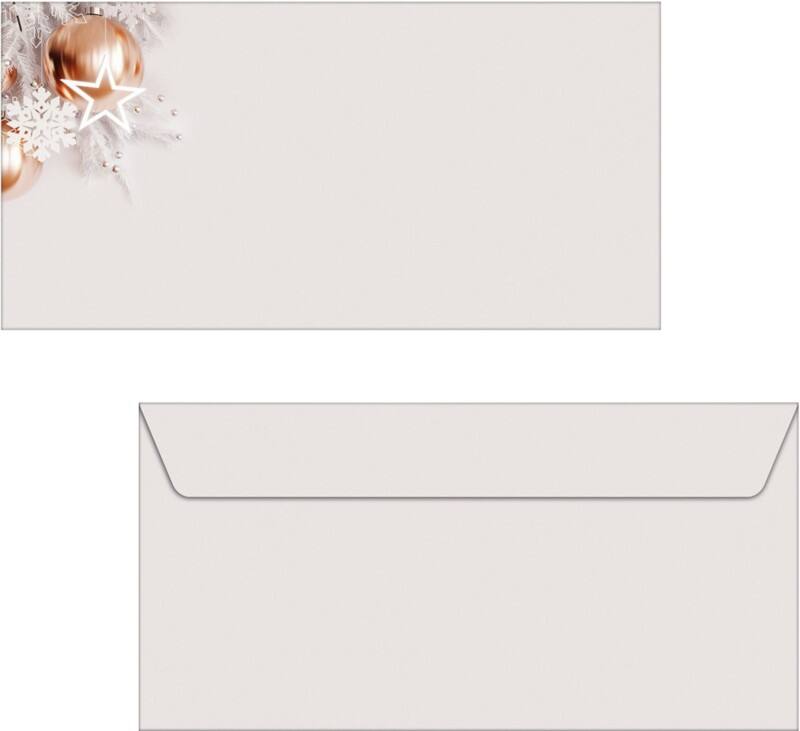 Sigel Kerst in roségoud Enveloppen 222,511,1 cm Roségoud, zilver 50 Stuks