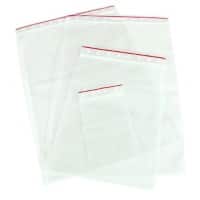 Ritssluiting PP (Polypropeen) Gripzakken Transparant 6 x 8 cm 100 Stuks