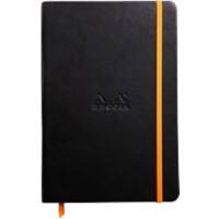 Rhodia Notitieboek 118742C A5 (14,8 x 21,0 cm) Gelinieerd Gestikt PU Hardback Zwart Niet geperforeerd Vellen: 96