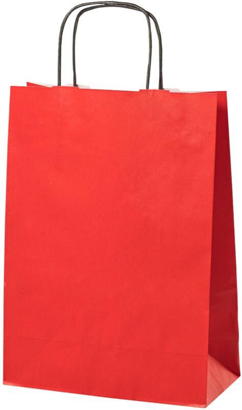 Papieren zak Gedraaid handvat 240x110x330 mm 8,7 L Rood Pak van 200
