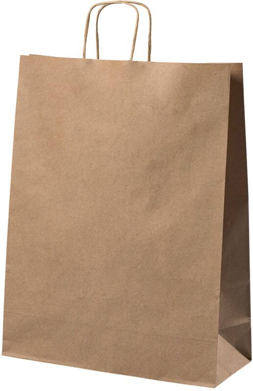 Papieren zak Gedraaid handvat 320x120x410 mm 15,7 L Bruin Pak van 200