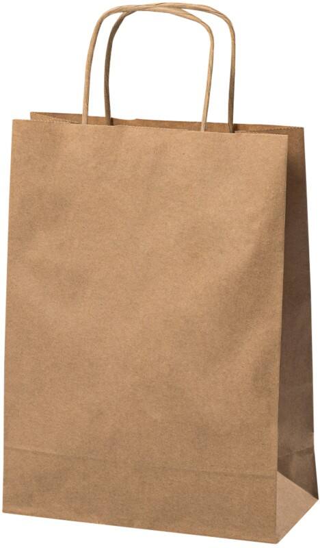 Papieren zak Gedraaid handvat 180x80x240 mm 3,5 L Bruin Pak van 300