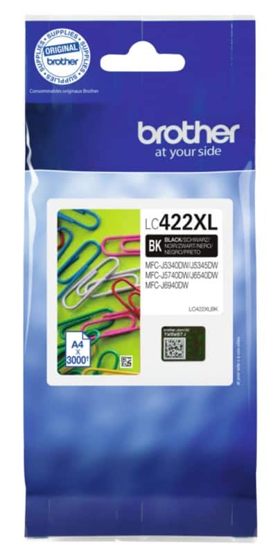 Brother LC422XL BK Origineel Inktcartridge Zwart