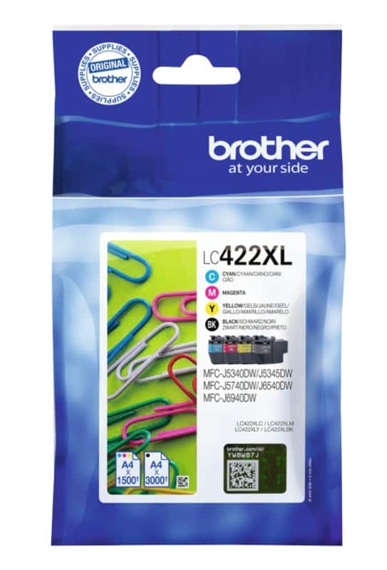 Brother LC422XL VAL Origineel Inktcartridge Multipak  4 Stuks