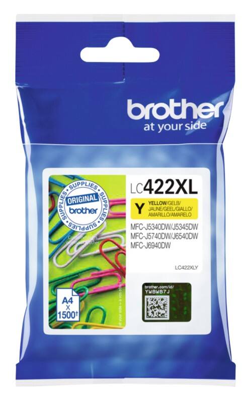 Brother LC422XL Y Origineel Inktcartridge
