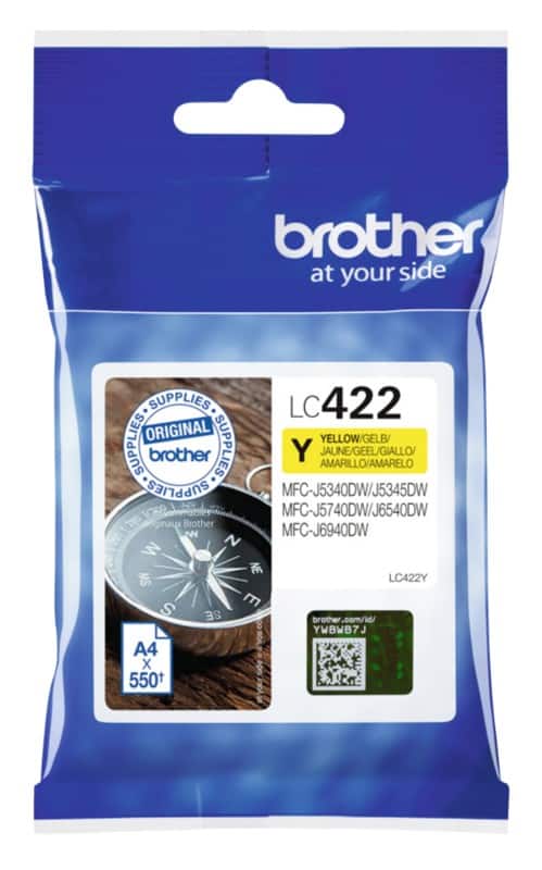 Brother LC422Y Origineel Inktcartridge