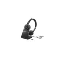 Jabra Evolve Evolve SE 75 MS Draadloos Stereo Headset Over het hoofd Noise Cancelling Bluetooth Zwart