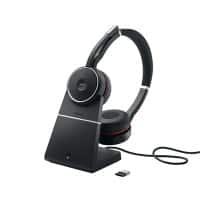 Jabra Evolve Evolve SE 75+ UC Draadloos Stereo Headset Over het hoofd Noise Cancelling Bluetooth Zwart