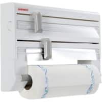 LEIFHEIT Parat Keukenrolhouder ABS, PE (Polyetheen), PS (Polystyreen), Staal Wit 25703