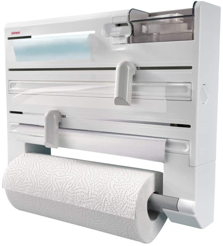 LEIFHEIT Keukenrolhouder Wit Parat Plus Wandmontage