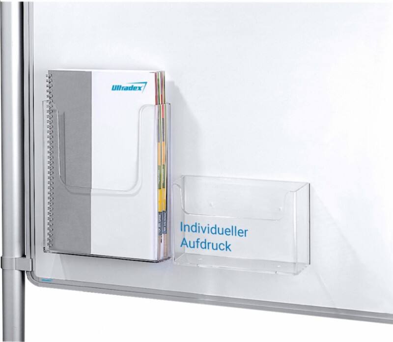 Ultradex A4 Wandmontage folderhouder Magnetisch Transparant 9272 23,7 x 3,6 x 25,1 cm