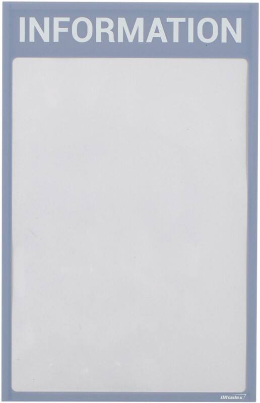 Ultradex Information A4 Displayframe Magnetisch Grijs PET (Polyetheentereftalaat) 8890I09 22,5 (B) x 35,2 (H) cm 5 Stuks