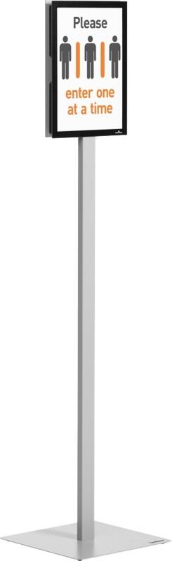 DURABLE Info stand Basic Displaystandaard A4 Kunststof, metaal Antracietgrijs 501257