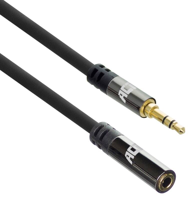 ACT Audio-verlengkabel AC3617 Zwart 5 m