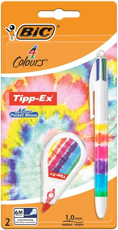 BIC 4 Colours Intrekbaar Balpen Multikleur 0,4 mm Medium Balpen Navulbaar