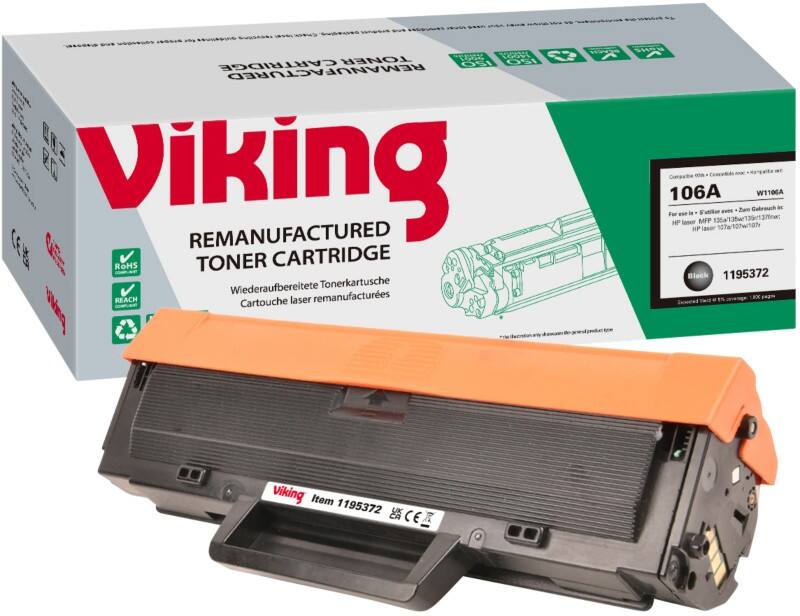 Viking 1106A Compatibel HP Tonercartridge W1106A Zwart