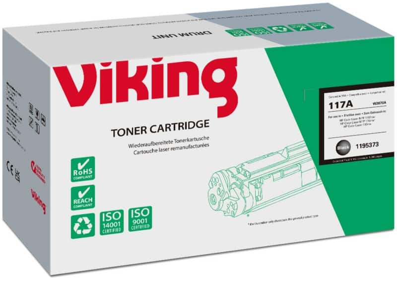 Viking 117A Compatibel HP Tonercartridge W2070A Zwart
