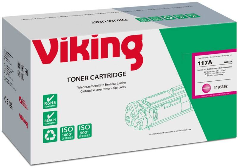 Viking 117A Compatibel HP Tonercartridge W2073A Magenta