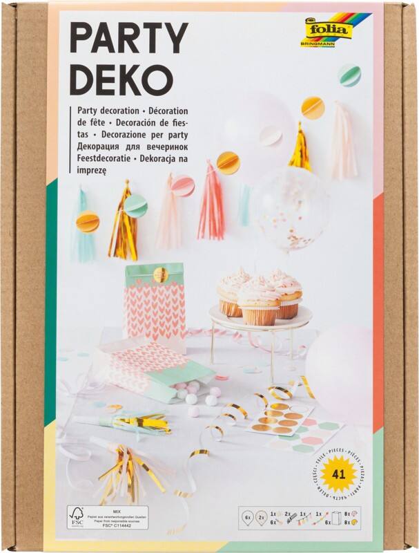 Folia Feestdecoratieset Girls 41 stuks
