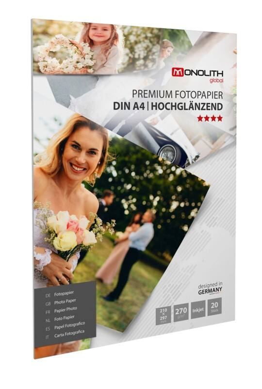 Monolith Fotopapier Glanzend A4 270 g/m² Wit 20 Vellen