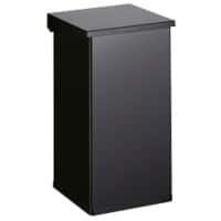 DutchDesign Pedaalemmer 55 l Zwart Gepoedercoat aluminium
