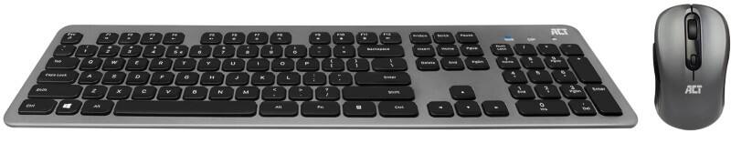 ACT Toetsenbord en muis AC5710 Grijs QWERTY (VS)