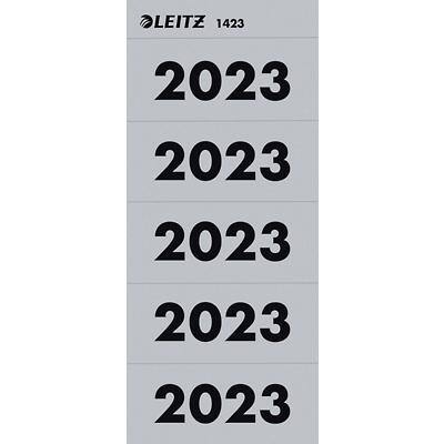 Leitz Zelfklevende rugetiketten jaartal 2023 Grijs 60 x 25,5 mm Pak van 100