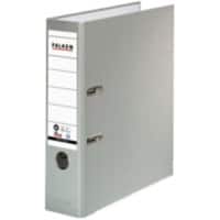 Falken Breed Ordner A4 80 mm Grijs 2 Ringen 11285228 Karton, PP (Polypropeen) Mat Gerecycled